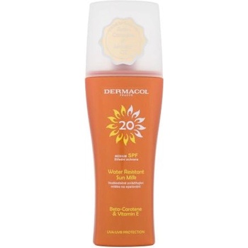 Dermacol Sun Water Resistant Milk Spray SPF20 водоустойчив слънцезащитен спрей-лосион 200 ml