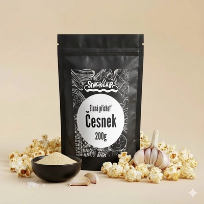 SnackAir Sůl česneková na popkorn 200 g