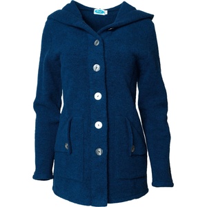 Reiff Дамско вълнено яке Reiff Women's Mona Wool Fleece Hooded Jacket Merino jacket - Navy (105-2609-0311)