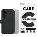 Panzer Калъф тефтер, Care by PanzerGlass за Samsung Galaxy S25 Plus, Tango, Two-in-One, QI Compatible, Feature Case, Черен