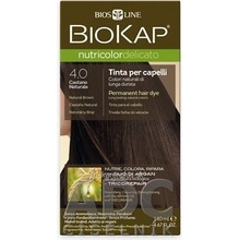 Biosline Biokap farba na vlasy 4.00 Hnědá přirozená 140 ml