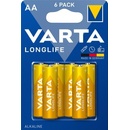 VARTA Longlife AA 6 ks BAVA 4106 6PACK