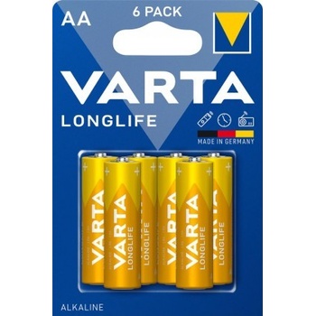 VARTA Longlife AA 6 ks BAVA 4106 6PACK