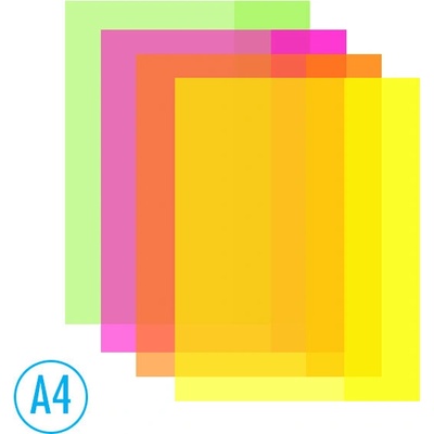 LUMA Obal na sešity sada 10 ks mix neon barev A4 – Hledejceny.cz