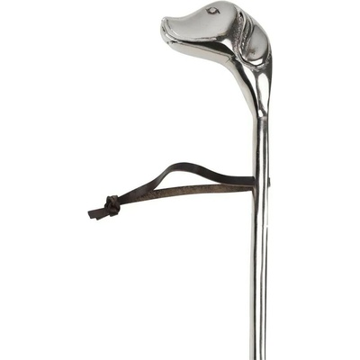 Stříbrná kovová lžíce na obouvání hlava pes retrívr - 50cm - Mars & More