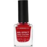 KORRES Лак с гел ефект с бадемово масло, Korres Gel Effect Nail Colour, 51 Rosy Red 11ml