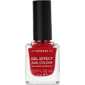 KORRES Лак с гел ефект с бадемово масло, Korres Gel Effect Nail Colour, 51 Rosy Red 11ml