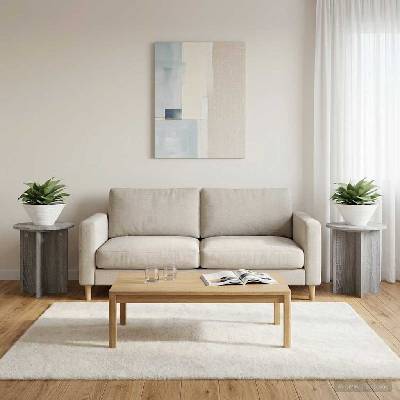 vidaXL Стойка за растения 2 бр. Сива сонома 40 x 40 x 40 cm (899732)