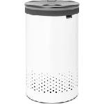 Brabantia Кош за пране 60 л Brabantia с черен капак бял (304880)