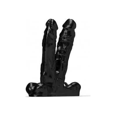 All Black Dvojité dildo Steroid ABS03 Teamwork 25 x 7 cm