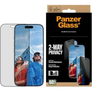 Panzer 2-way privacy ultra-wide easyaligner антирефлексно защитно стъкло за екран, устойчиво на надраскване + рамка, black pg74944 (pg74944)