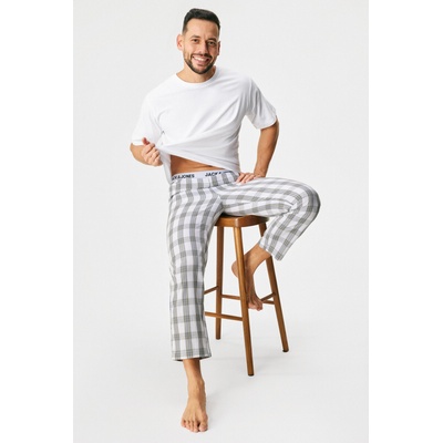 Jack & jones Памучна пижама JACK AND JONES JACLuca дълга (12266993_pyz)