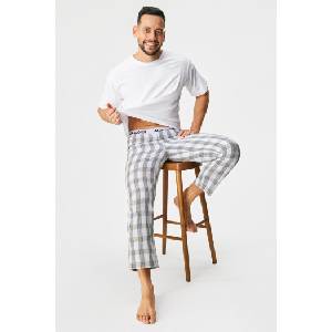 Jack & jones Памучна пижама JACK AND JONES JACLuca дълга (12266993_pyz)