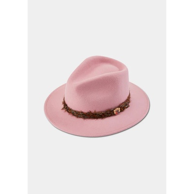 Alan Paine Richmond Felt Feather Band Pink