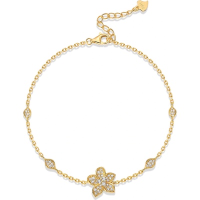 Olivie Stříbrný náramek GOLD 9869