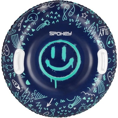 Spokey K942313 SMILE Nafukovací sněžný kluzák ve tvaru kola fialová