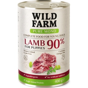 WILD FARM PURE MONO Lamb Puppy 400 г - монопротеинова храна за кученца