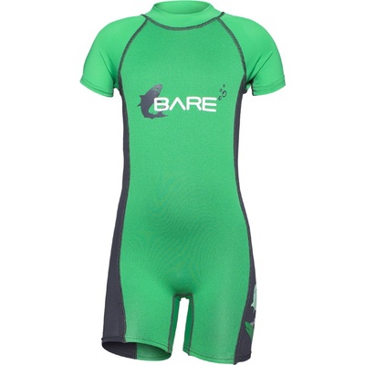 BARE Neoprén Guppy Shorty 1mm detský, zelená