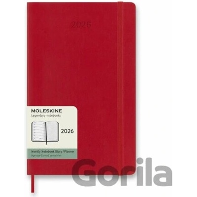 Moleskine A5 Týždenný 2026 Červený
