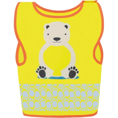 Korntex Fun vesta reflexní dětská COT76FUNYah200-hi vis yell žltá fluorescent/medvěd