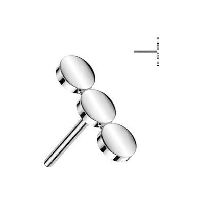 Šperky4U Ozdobná část k PUSH IN piercingu TITAN TIT1512