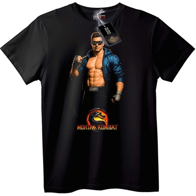NOONEBRAND Тениска Mortal Kombat Johnny Cage - M, Black