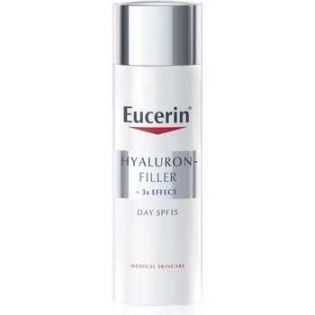 Eucerin Hyaluron-Filler + 3x Effect дневен крем против стареене на кожата SPF 15 50ml