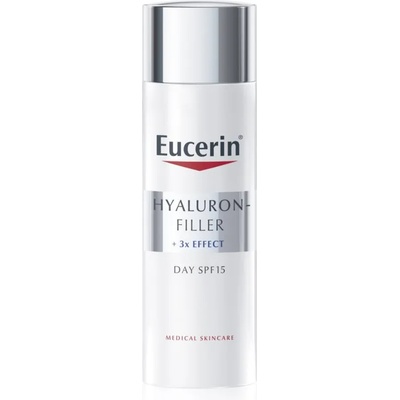 Eucerin Hyaluron-Filler + 3x Effect дневен крем против стареене на кожата SPF 15 50ml