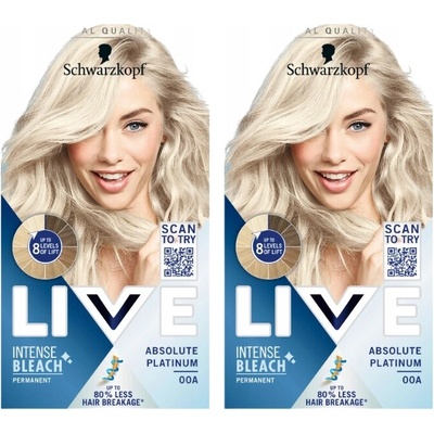 Schwarzkopf barva na vlasy Live 00A zesvětlovač