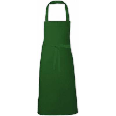 Link Kitchen Wear Extra široká klasická dlouhá zástěra na grilování Zelená lahvová 90x90cm X999