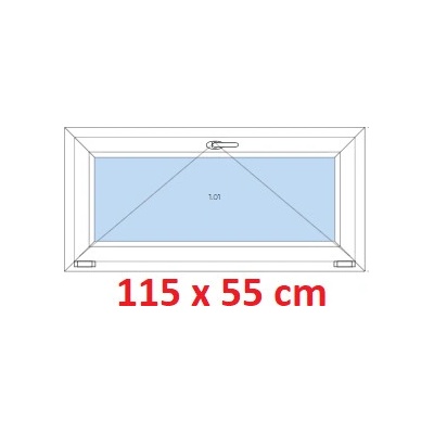 Soft Plastové okno 115x55 cm sklopné Oregon – Hledejceny.cz