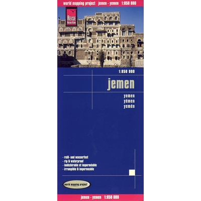 mapa Yemen (Jemen) 1:850 t. voděodolná