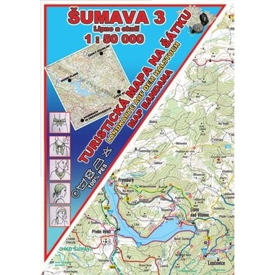 Excart Maps Šumava 3 - Lipno a okolí - mapa na šátku