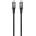 Dviced USB4 Braided Cable, 80 Gbps, 240 W, (Thunderbolt compatible), 1m - black (DV120014)