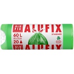 Alufix Торби за отпадъци с връзки ALUFIX - 60 l, 20 броя, зелени (1100022116)