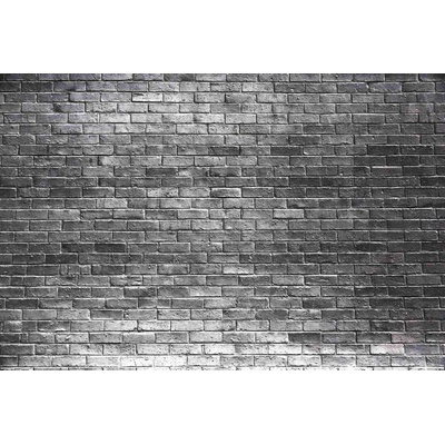 DIMEX ART Флизелинов фототапет сива тухлена облицовка 375 x 250 см