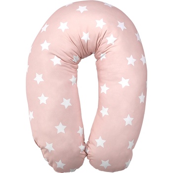 Lorelli ВЪЗГЛАВНИЦА ЗА КЪРМЕНЕ РАНФОРС ЗВЕЗДИ pale blush (20810063502)