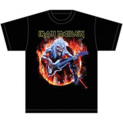 Pánské tričko Iron Maiden Fear Live Flames Rock off IMTEE07MB