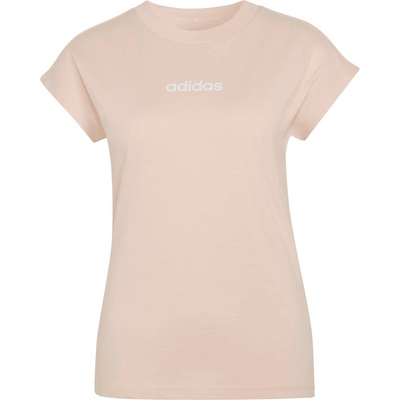 adidas Dámske tričko LINEAR SJ TEE W Lososová Biela