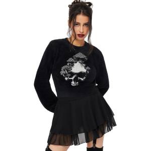 KILLSTAR Дамски пуловер KILLSTAR - Death Spore - Black - KSRA013898
