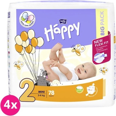 BELLA HAPPY Mini 2 3-6 kg 4x 78 ks