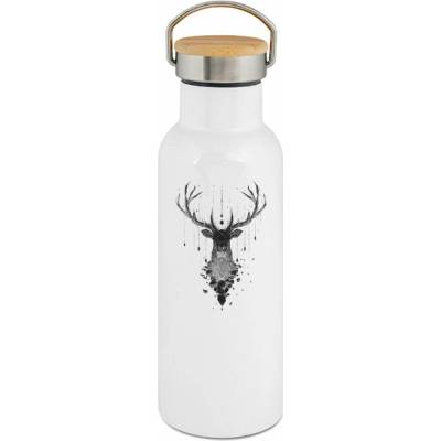 123TRIKO termoska Ledový jelen, černý potisk 500 ml