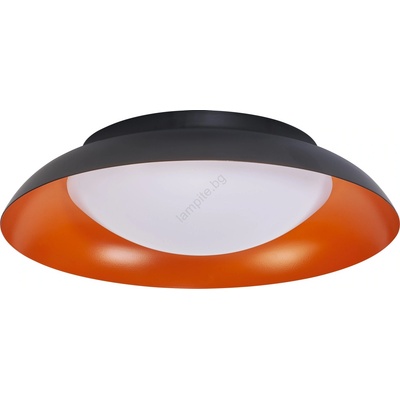 OSRAM - димируем LED плафон ORBIS PLATE LED/19W/230V Ø31 см оранжев/черен (P227660)