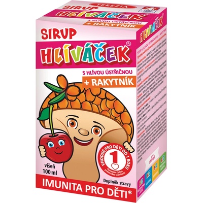 Terezia Company Hlíváček S Hlíva Ústřičná + Rakytník sirup s příchutí višně 100 ml