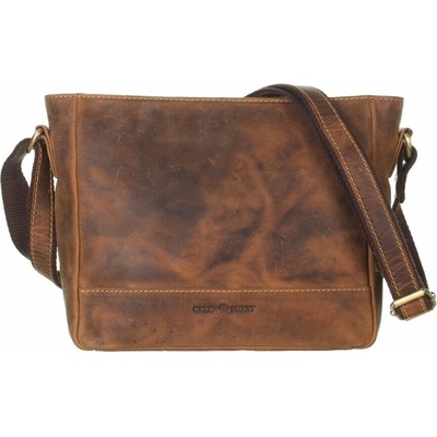 Greenburry kožená crossbody vintage kabelka Belezza 1532-25 hnědá