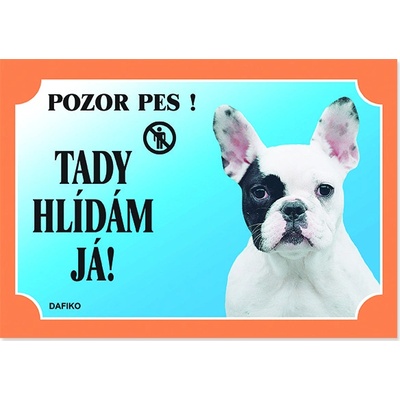 Dafiko Tabuľka francúzsky buldog svetlý 1 ks