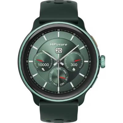 HiFuture Vela Dark Green Смарт часовник - 1.43" AMOLED, GPS, AI Coach, Bluetooth Call, Green