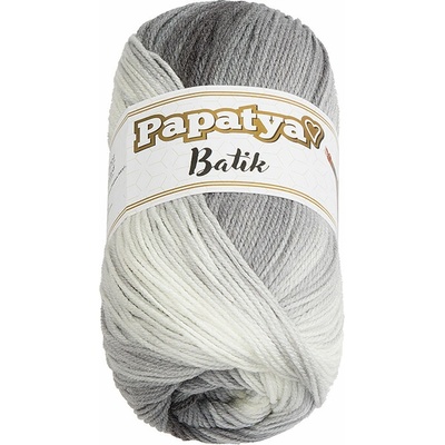 BELLATEX Papatya Batik 100 g - 554-01 biela, sivá