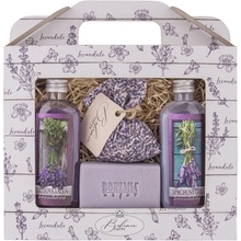 Bohemia Herbs Lavender La Provence sprchový gel 100 ml + Olejová lázeň 100 ml + Mýdlo 100 g + bylinky levandule v sáčku dárková sada