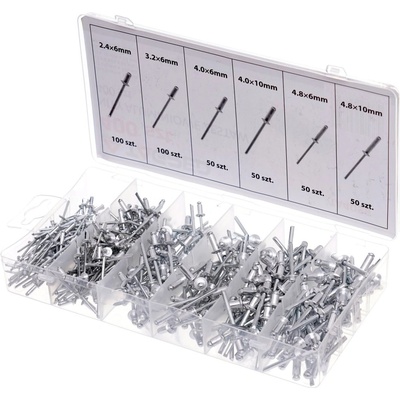 Tagred Алуминиеви нитове 2, 4/3, 2/4, 0/4, 8mm TA4096 (TA4096)